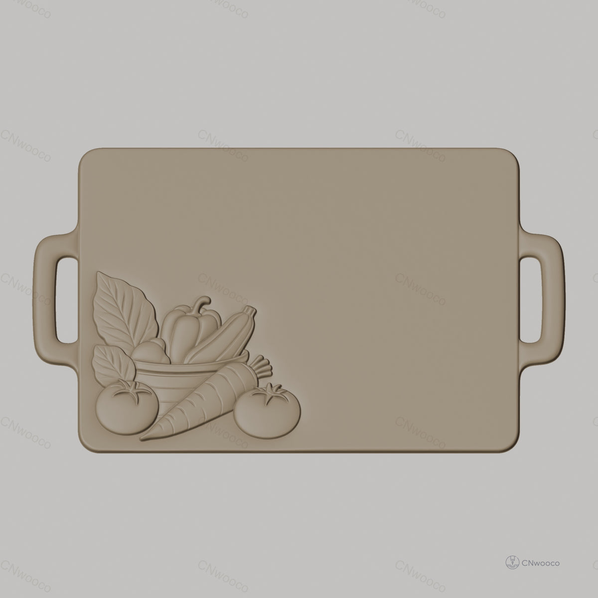 Fichier CNC légumes et panier, bas-relief pour sculpture sur bois, STL