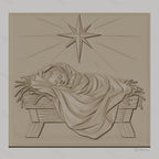 Fichier CNC & impression 3D naissance de Jésus, bébé dans la crèche avec étoile, haute qualité relief STL