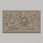 Fichier CNC & impression 3D horloger réparant montre, engrenages, outils d'atelier, haute qualité relief STL