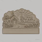 Fichier CNC porte-clés mural enseigne décorative foi famille, décor église et nature, STL très haute qualité