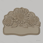 Fichier CNC & impression 3D plaque décorative tournesols STL très haute qualité
