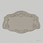Fichier CNC & impression 3D plaque nom pour chien, décor chiens et os, STL très haute qualité