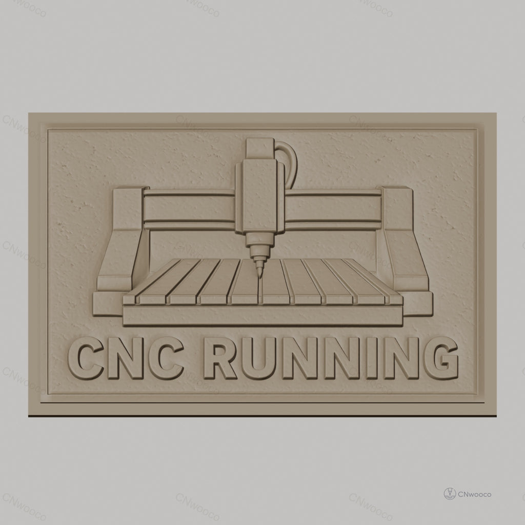 Fichier CNC & impression 3D machine CNC running, panneau relief haute qualité relief STL