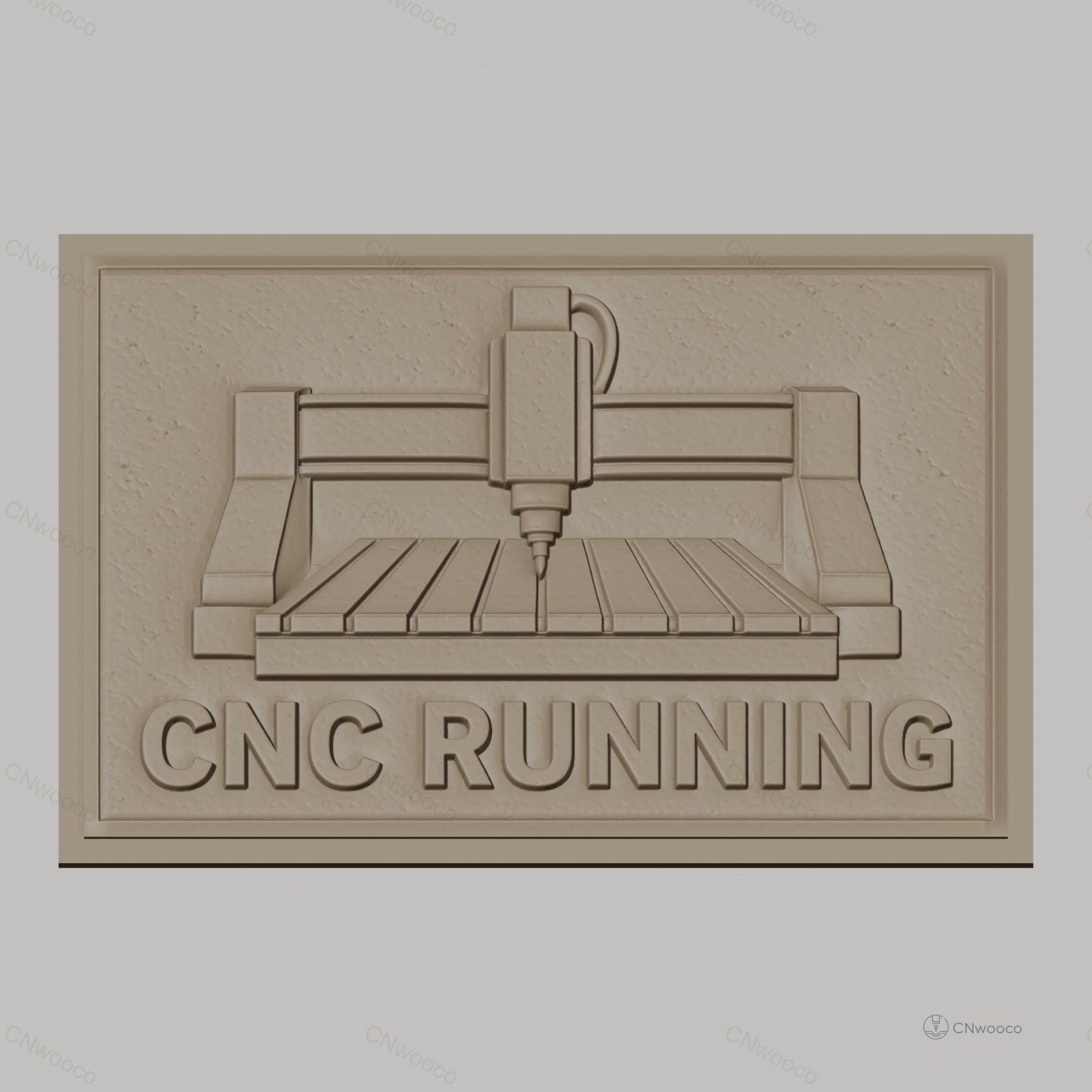 Fichier CNC & impression 3D machine CNC running, panneau relief haute qualité relief STL