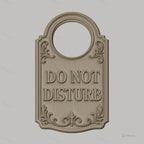 Fichier CNC & impression 3D panneau porte Do Not Disturb, design classique, STL très haute qualité