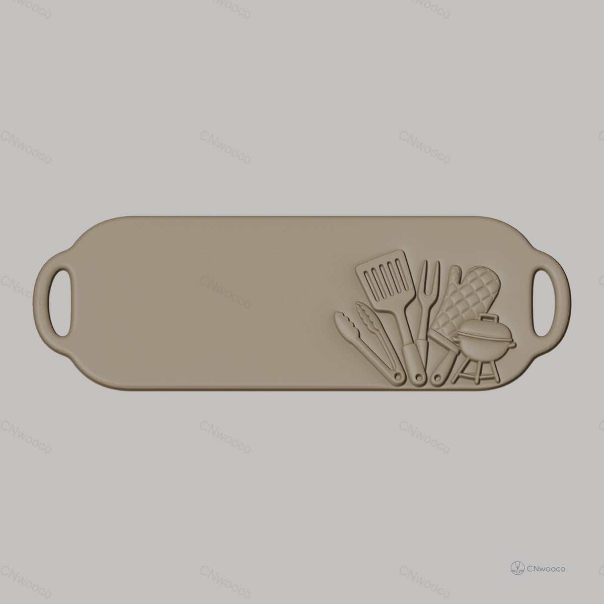 Fichier CNC barbecue outils cuisine, bas-relief pour sculpture sur bois, STL