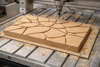 Fichier CNC panneau texture bois motif organique – bas-relief pour sculpture bois, design porte de meuble et décoration murale STL