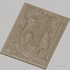 Fichier CNC & impression 3D esprit arbre géant, nature forêt, branches et racines détaillées, haute qualité relief STL