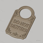 Fichier CNC & impression 3D panneau porte Do Not Disturb, design classique, STL très haute qualité