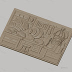 Fichier CNC & impression 3D anatomie humaine, cerveau, œil, torso, haute qualité relief STL