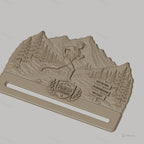 Fichier CNC & impression 3D support médailles course nature montagne, STL très haute qualité