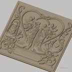 Fichier CNC & impression 3D thème western, bottes de cow-boy, roses, lanterne et fer à cheval, haute qualité relief STL
