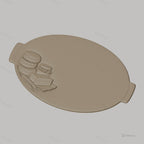 Fichier CNC foulards, pain, beurre et miel, bas-relief pour sculpture sur bois, STL