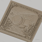 Fichier CNC & impression 3D tombeau vide de Jésus, croix et lys, haute qualité relief STL