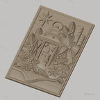 Fichier CNC & impression 3D décorations de Noël, lanterne, bougie, pommes de pin, haute qualité relief STL