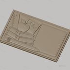 Fichier CNC & impression 3D thème école, pomme, livres, règle, crayon, tableau, haute qualité relief STL