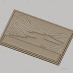 Fichier CNC & impression 3D paysage rivière vallonnée, montagne relief paysage haute qualité relief STL