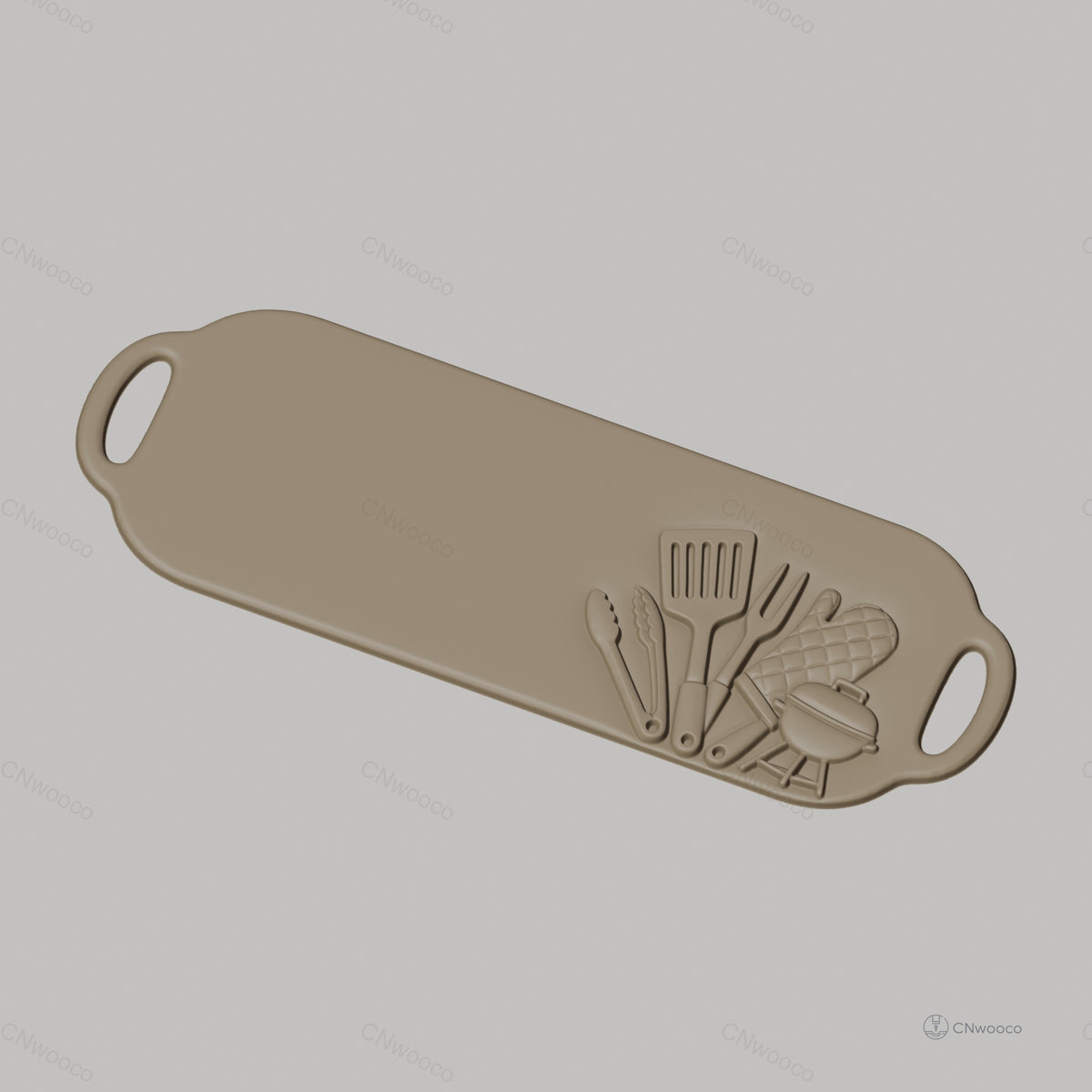 Fichier CNC barbecue outils cuisine, bas-relief pour sculpture sur bois, STL