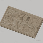 Fichier CNC & impression 3D boulanger, four à pain, pains, levure et farine, haute qualité relief STL