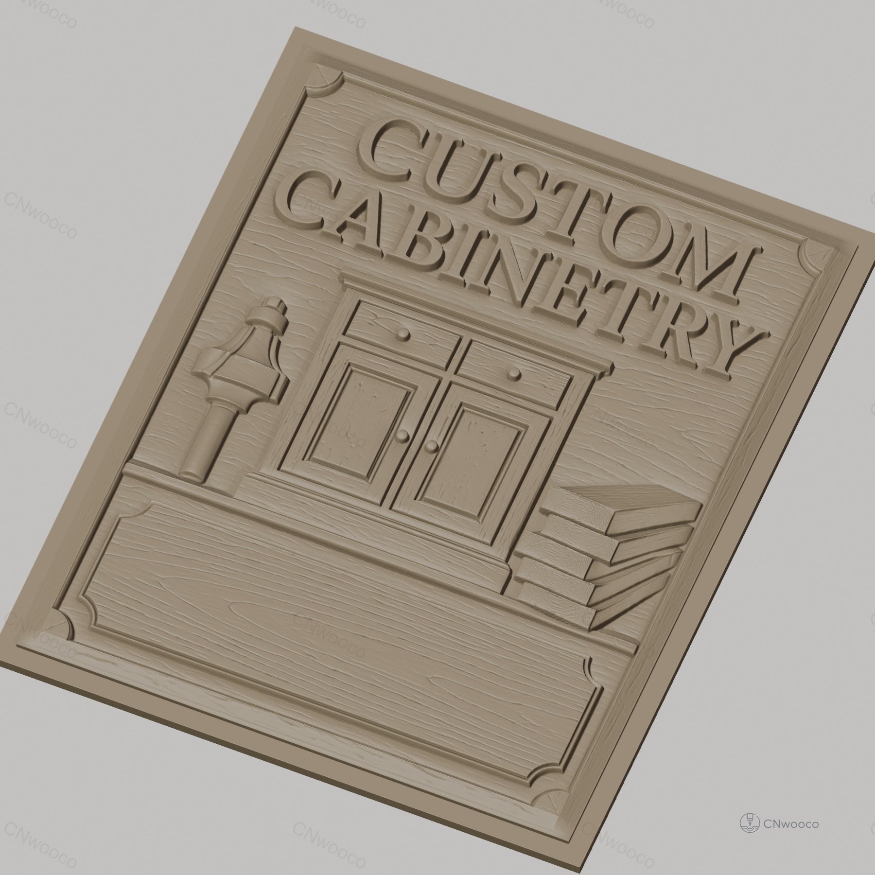 Fichier CNC & impression 3D Custom Cabinetry, outils de menuiserie et bois, haute qualité relief STL