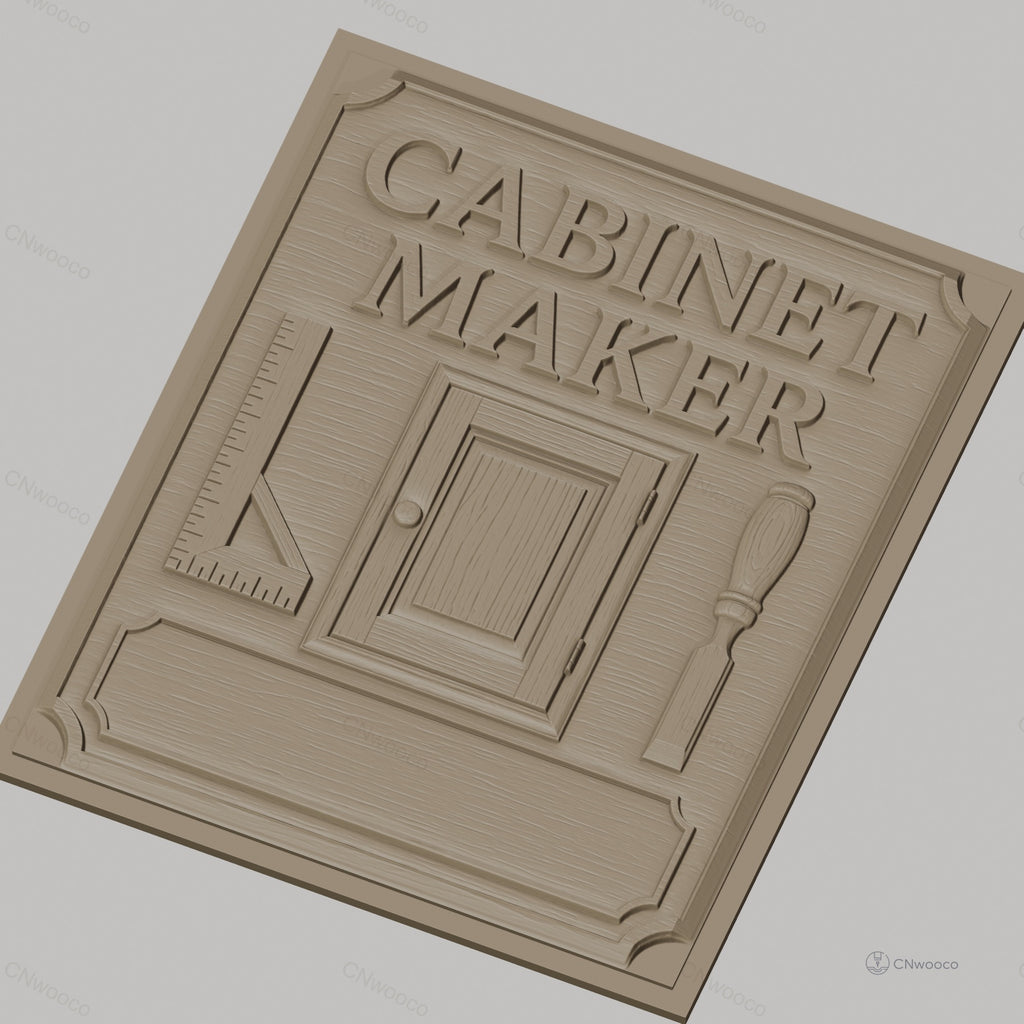 Fichier CNC & impression 3D Cabinet Maker, porte, équerre, ciseau à bois, haute qualité relief STL