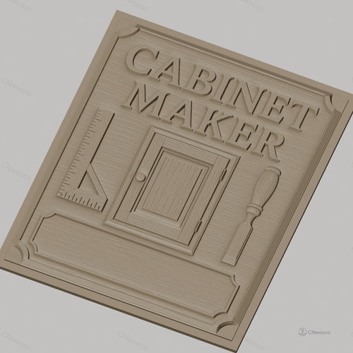 Fichier CNC & impression 3D Cabinet Maker, porte, équerre, ciseau à bois, haute qualité relief STL