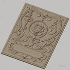 Fichier CNC & impression 3D cœur romantique, rose, clé et cadenas, haute qualité relief STL