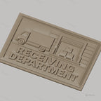 Fichier CNC & impression 3D receiving department camion palettes cartons relief, haute qualité relief STL