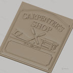 Fichier CNC & impression 3D atelier de menuiserie, scie, ciseaux à bois et établi, haute qualité relief STL