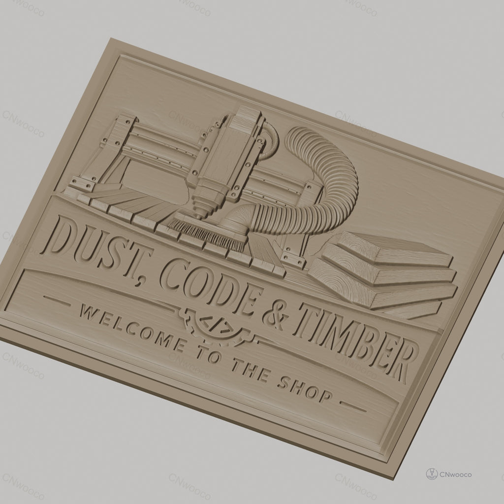 Fichier CNC & impression 3D machine CNC, bois empilé, haute qualité relief STL