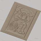 Fichier CNC & impression 3D thème pompier, casque, bottes, hache, tuyau d'incendie, haute qualité relief STL