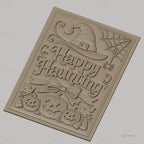 Fichier CNC & impression 3D Halloween, citrouilles, chapeau de sorcière, toile d'araignée, haute qualité relief STL