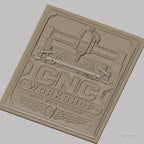 Fichier CNC & impression 3D atelier CNC, fraiseuse, machine à bois, haute qualité relief STL