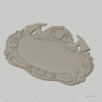 Fichier CNC & impression 3D plaque de pompier, casque, haches, flammes, STL très haute qualité
