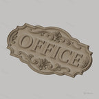 Fichier CNC & impression 3D plaque Office décoration florale, STL très haute qualité