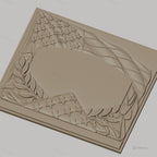 Fichier CNC & impression 3D thème drapeau américain, étoile, rameaux et plaques militaires, haute qualité relief STL