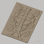 Fichier CNC & impression 3D patio mauresque, arcades et bassin central, haute qualité relief STL