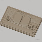Fichier CNC & impression 3D Tables des lois, rayons du soleil, branchages d'olivier, haute qualité relief STL