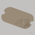 Fichier CNC thème viande boeuf steak flammes épi bas-relief pour sculpture sur bois, STL