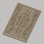 Fichier CNC & impression 3D casse-noisette, décoration florale, haute qualité relief STL