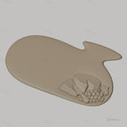 Fichier CNC planche à découper avec fromage et raisin, bas-relief pour sculpture sur bois, STL