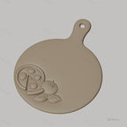 Fichier CNC pizza, tomate et basilic, bas-relief pour sculpture sur bois, STL