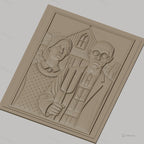 Fichier CNC & impression 3D portrait homme femme ferme maison haute qualité relief STL