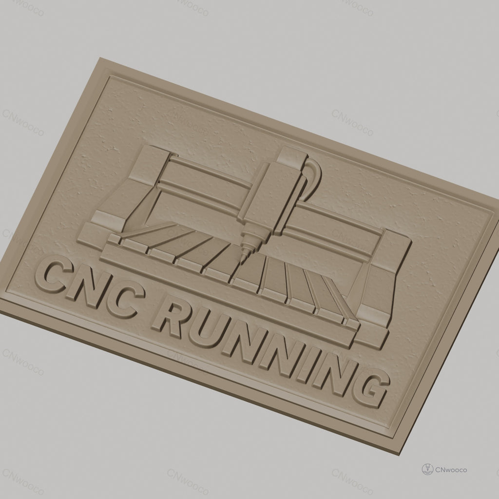 Fichier CNC & impression 3D machine CNC running, panneau relief haute qualité relief STL
