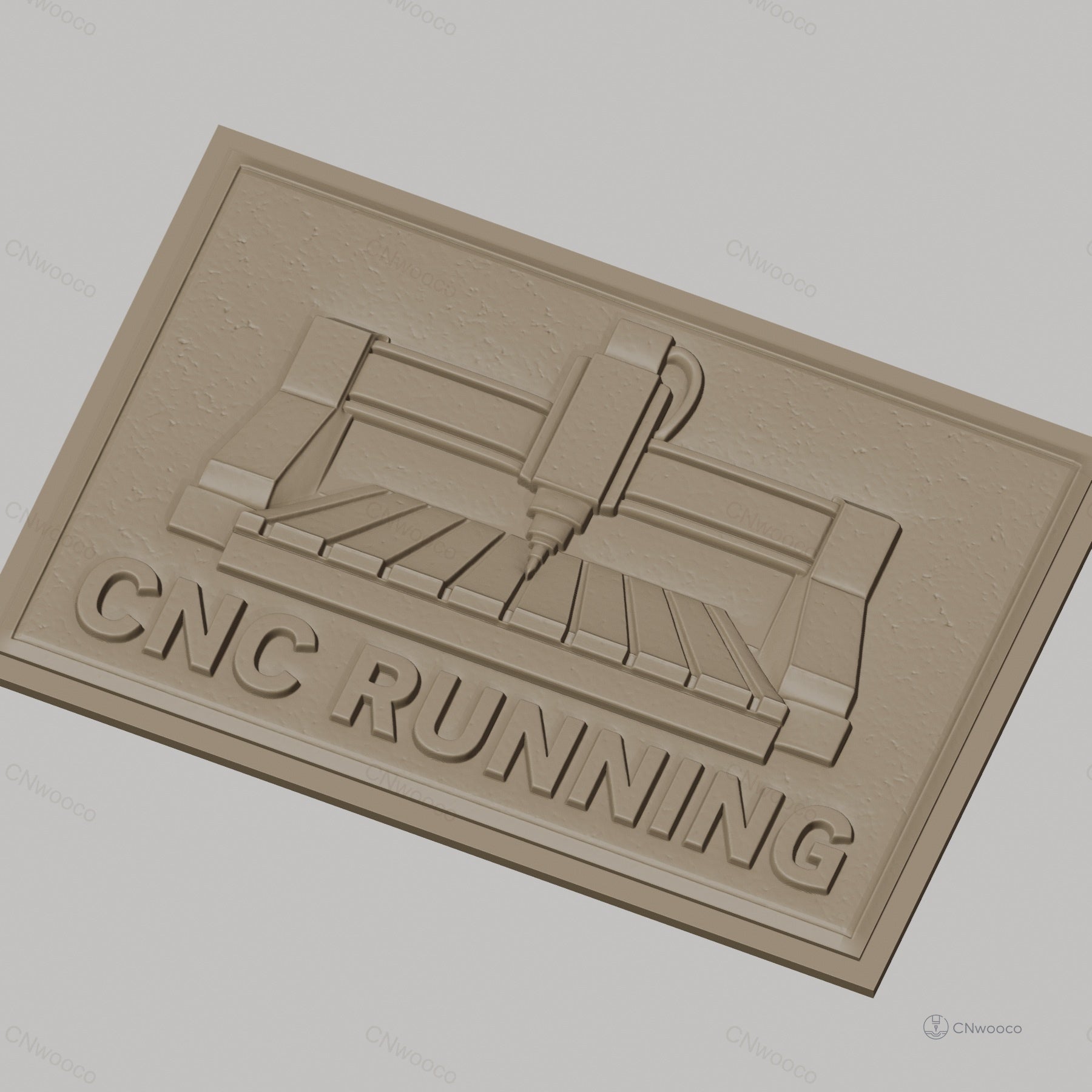 Fichier CNC & impression 3D machine CNC running, panneau relief haute qualité relief STL