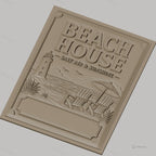 Fichier CNC & impression 3D plage, phare, chaises Adirondack, parasol, haute qualité relief STL