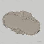 Fichier CNC & impression 3D plaque décorative élégante avec diamant, STL très haute qualité
