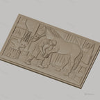 Fichier CNC & impression 3D maréchal-ferrant, cheval, atelier, étrier, enclume, haute qualité relief STL