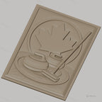 Fichier CNC & impression 3D curling canadien, pierres de curling et feuille d'érable, haute qualité relief STL