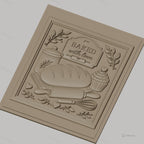 Fichier CNC & impression 3D thème boulangerie, pain, cupcake, rouleau à pâtisserie, fouet, haute qualité relief STL